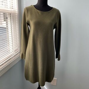 Olive Green Sweater Dress